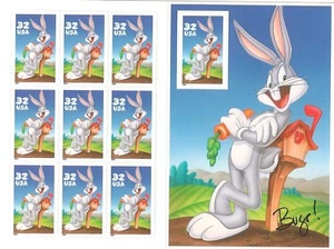 US Scott # 3137 Bugs Bunny Pane SA Stamps Issue of 1997 MNH - Picture 1 of 1