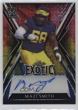 2023 Leaf Exotic Parrot Mojo /7 Mazi Smith #BA-MS1 Rookie Auto RC