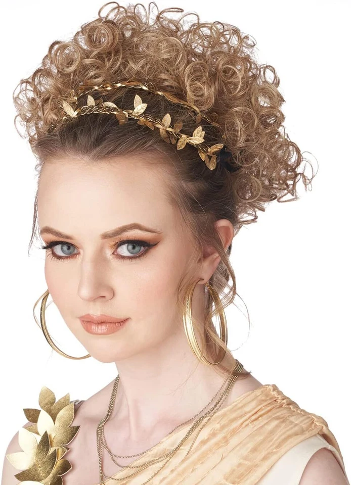 Peluca de Diosa Grecorromana Vestido Elegante Halloween Adulto Disfraz Accesorio 2 COLORES Foto 1 de 1