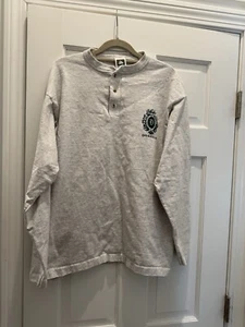 Donahue Crest Shirt Size Large Grey Unisex - Picture 1 of 4