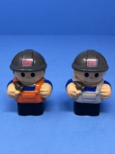 Mega Bloks First Builders Set of 2 Construction Workers Men 3" - Picture 1 of 6