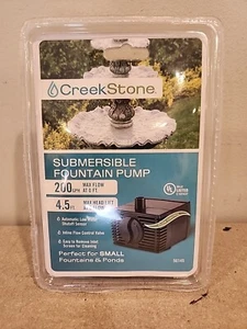CreekStone Submersible Fountain Pump 200 GPH 4.5 ft Max Head Lift 56145 NEW - Picture 1 of 5