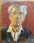 Peinture à l'huile soviétique ukrainienne portrait masculin postimpressionnisme homme 
