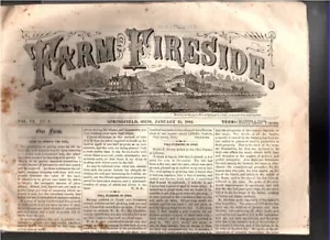 JAN 15, 1883 FARM AND FIRESIDE NEWSPAPER--Great Ads & Atricles--FREE SHIPPING - Picture 1 of 1
