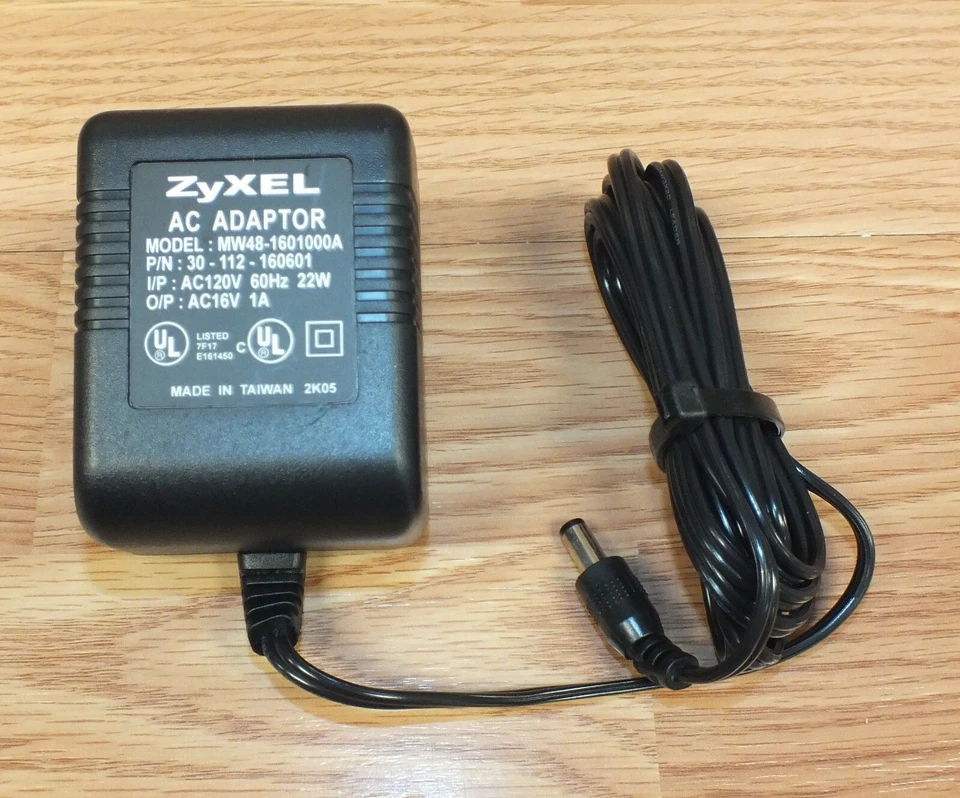 Zyxel (MW48-1601000A) AC Adaptor Power Supply 22W & 60Hz (P/N:30-112-160601) - Image 1 of 4