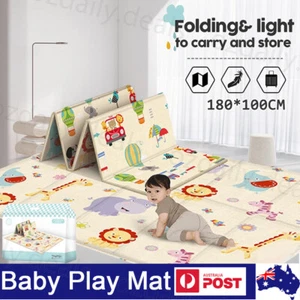 Kids Play Mat Baby Crawling Floor Foldable Foam Waterproof Non-slip Carpet New - Picture 1 of 12