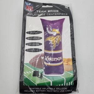 Mesa inflable Minnesota Vikings 21" autoinflable reutilizable luces - Imagen 1 de 7