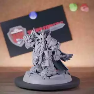 Dwarf Paladin Miniature Fighter Dungeons and Dragons Mini DnD 5e TTRPG - Picture 1 of 8