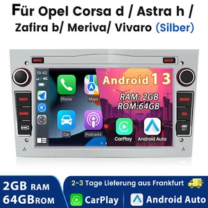 2+64G Carplay Android13 Autoradio GPS Für Opel Astra H Corsa C Vectra C Zafira B - Bild 1 von 14