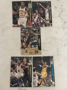 1998 Press Pass Double Threat Lot of 5- Ray Allen, Antoine Walker, Al Harrington