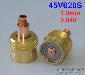 2 pcs 45V020S Large Gas Len Collet Bodys for Tig Torch WP-9/20/25 1.0mm 0.040" - Picture 1 of 4