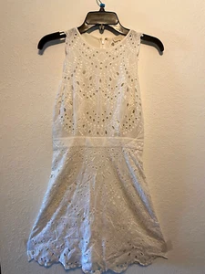 Michael Kors weiß A Line Ösenkleid Größe 00 gebraucht - Bild 1 von 4