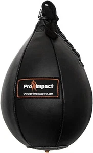  PU Leder Speed Bag - Birnenförmiger hängender Ball für Boxen, XS - 5"x7" schwarz - Bild 1 von 7