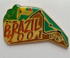 Brazil Destination Imagination Pin 2001 D2K1 DI World Finals Pinback - Picture 1 of 3