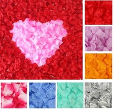 100/500/2000pcs Silk Rose Flower Petals Engagement Wedding Decoration Confetti 
