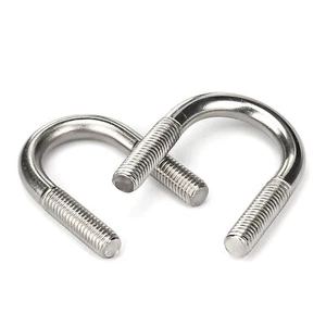 Rohrschelle Edelstahl V2A A2 Bügelschelle Metrisches Gewinde U Schelle DIN 3570 - Picture 1 of 53