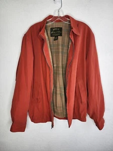 Vintage Orvis Signature Series Jacket Mens M Soft Faux Suede Lined Burnt Orange  - Picture 1 of 15