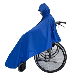 Waterproof Rain Cape Shawl Poncho Raincoat for Wheelchairs Bike Mobility Scooter - Picture 1 of 12