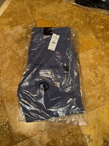 Black Brown 1826 Men’s 34 Golf Chino Shorts Blue NWT Was $49 - Picture 1 of 13