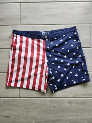 Pantalones Cortos Chinos Club Room Para Hombres 42 Bandera Americana 4 de Julio Patriótico Rojo Blanco Azul  Foto 1 de 4