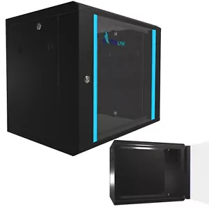 Extralink Szafka sieciowa Szafa serwerowa Obudowa ścienna 19" 9HE 600x450 Czarna - Zdjęcie 1 z 8