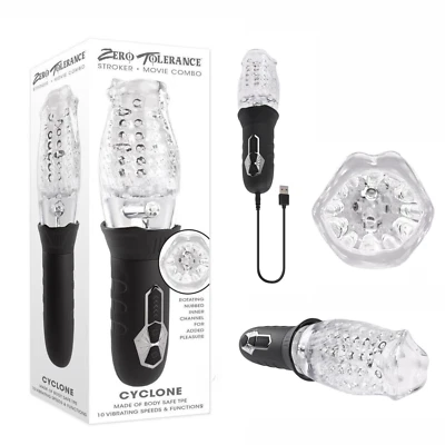 Zero Tolerance Cyclone Rechargeable Stroker Electronic Masturbator Men Sex Toy - Image 1 of 4