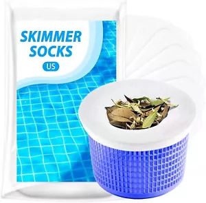 KGC Pool Skimmer Socks, 60 Pack of Reusable Pool Filter Socks for Skimmer - Picture 1 of 7