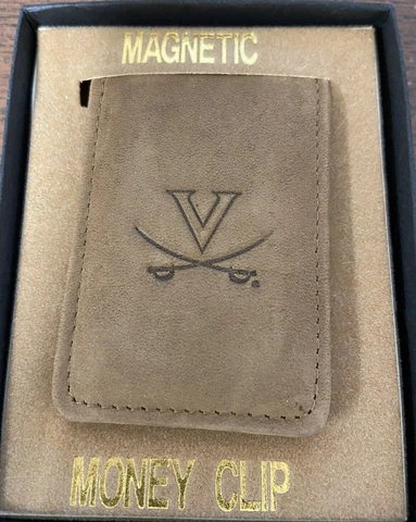 Virginia Cavaliers NCAA Magnetic Leather Money Clip   C Cover