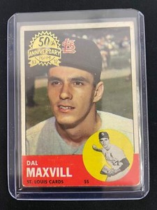 DAL MAXVILLE 2012 TOPPS HERITAGE '63 50TH ANNIVERSARY BUYBACK - CARDINALS *8800