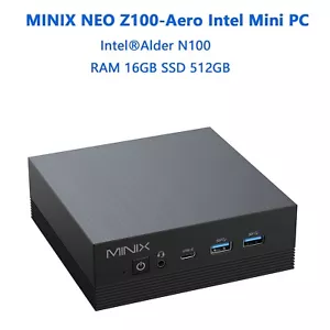 MINIX NEO Z100-Aero Intel N100 mini pc RAM 16GB SSD 512GB Windows 11 pro home pc - Picture 1 of 11