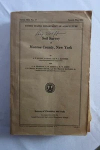 1938 USDA SOIL Survey MAPS Monroe County New York Cornell University Agriculture - Picture 1 of 12
