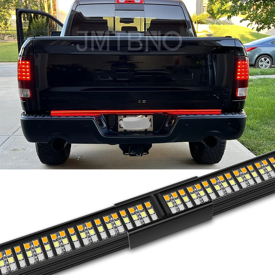 Barra de luz LED de 60" para puerta trasera señal secuencial de giro/freno para Ram 1500 2500 3500 Foto 1 de 4