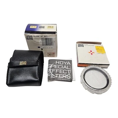 GENUINE HOYA CLOSE UP SET 49.0MM +1 +2 +4 - NEW OPEN BOX + Hoya Filter for Color - Image 1 of 4