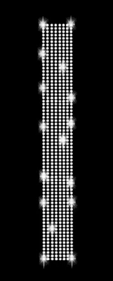 Strass Streifen 27x3,3cm Applikation Bordüre Bügelbild Strasssteine Ornament - Bild 1 von 2