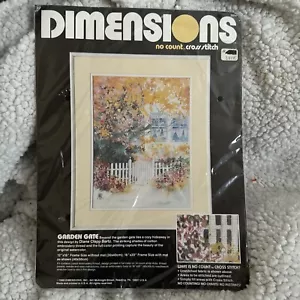 Maße ""Gartentor"" #3914 keine Anzahl... Kreuzstich 1988 Neu versiegelte Verpackung - Bild 1 von 2