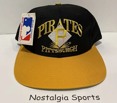 Vintage 90s PITTSBURGH PIRATES EDS WEST Signature SNAPBACK HAT NEW Old Stock NWT - Image 1 of 4