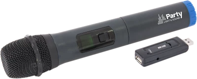 PARTY WM-USB UHF Funkmikrofon SET mit USB Empfänger Kabellos Wireless Karaoke - Bild 1 von 4