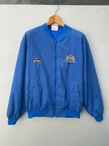 Asics Newcastle United Vintage 1993/95 Retro Football Jersey Rare Track Jacket - Picture 1 of 15