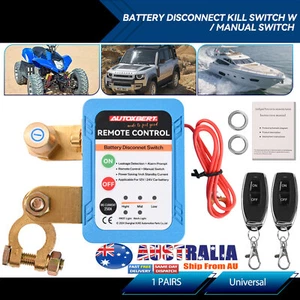 Remote Car Battery Disconnect Relay Master Kill Cut-off Switch Isolator 12V 240A - Picture 1 of 12