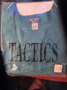 Men's Tatic Silk T-Shirt, Large, Peacock ( tourquoise), NIP new - Picture 1 of 4