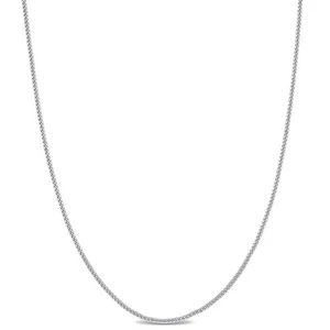 AMOUR Curb Link Chain Necklace In Platinum, 18 In - Picture 1 of 4