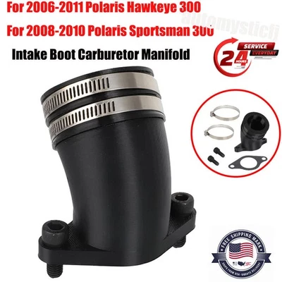 For 06-11 Polaris Hawkeye Sportsman Intake Boot Carburetor Manifold #3089806 US - Image 1 of 4