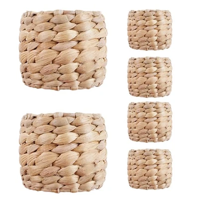  6 Pcs Porta Tovaglioli Anelli Portatovaglioli Occidentali Da Tovagliolo Sposa - Immagine 1 di 4