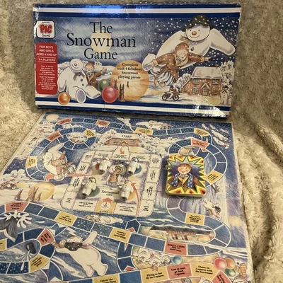 Vintage Rare The Snowman Board Game 1987 PIC Games  - Image 1 of 4