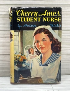 Vintage Hardcover Book – Cherry Ames Student Nurse #1 1943 Helen Wells HC/DJ A10 - Foto 1 di 5