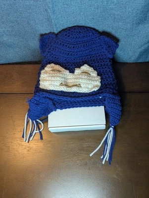 Hecho a mano Crochet Snorlax Sombrero Pokémon Oreja Gorro Invierno Niños Adultos Halloween Foto 1 de 4