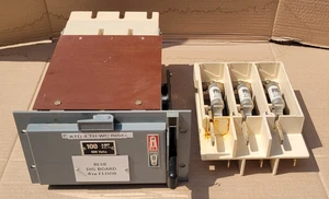 INTERRUPTOR DE FUSIBLES GEC ALSTHOM 100AMP CM con portafusibles y fusibles 63A - Imagen 1 de 5