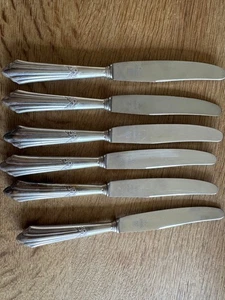 W) WMF Nirosta Tafelmesser Messer Besteck 100er Auflage versilbert ca. 21cm 6 St - Bild 1 von 2