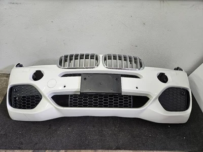 Genuine 14-18 BMW X5 F15 Front Bumper Trim Primed Cover W/ Park Assist  - Image 1 of 4