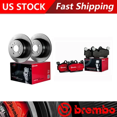 Подходит для 2001 Mercedes-Benz S500 передние тормозные диски и керамические тормозные колодки - Brembo OE - Изображение 1 из 4